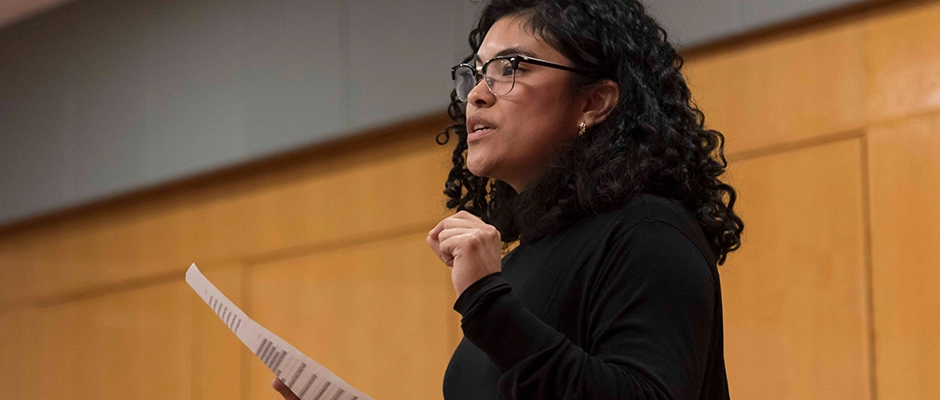 Faculty Member giving a presentation