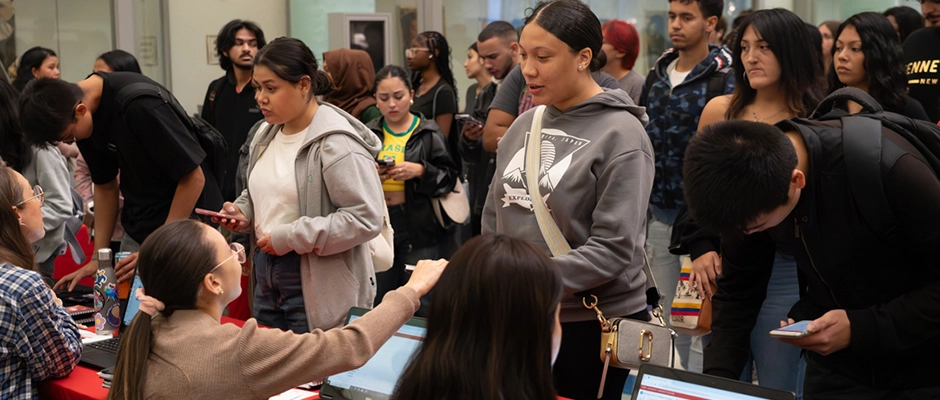 Students attending New Student Orientation