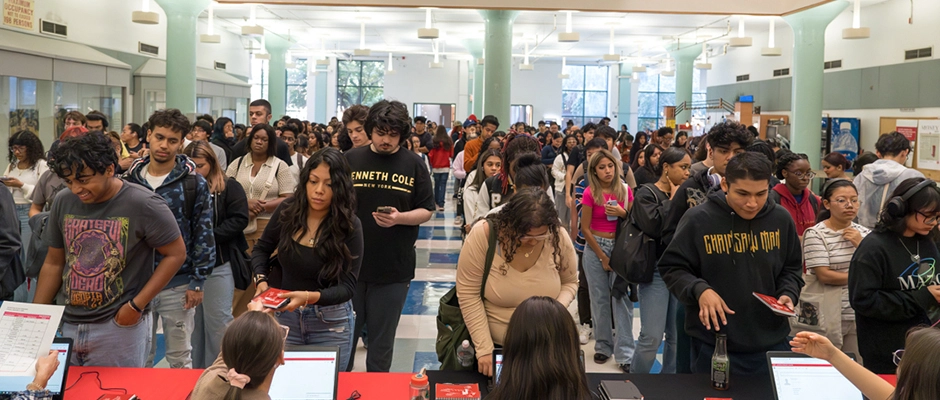 Students attending New Student Orientation