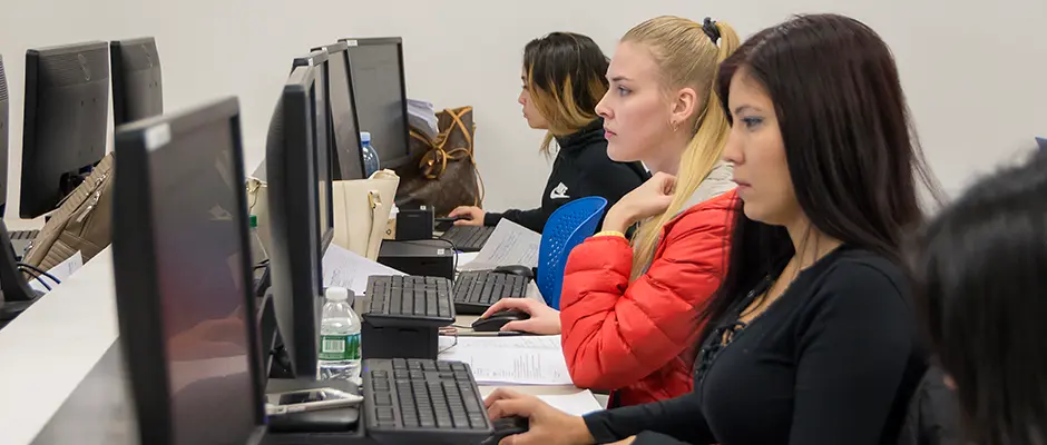 People using computers in a Computer Lab