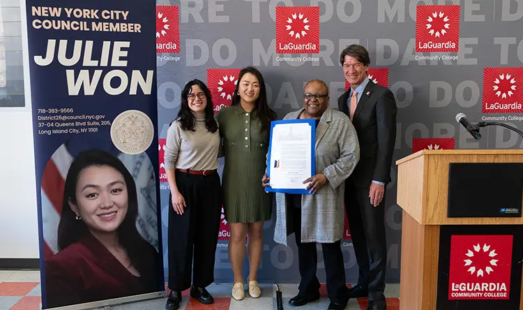 Council Member Julie Won and LaGuardia Community College President Kenneth Adams Honor Women Creating Better Futures for Children and Families in Queens