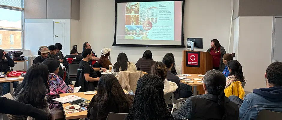 LaGuardia students across majors attended the Temple University Japan Information Session to learn about transfer opportunities in Japan after graduation.